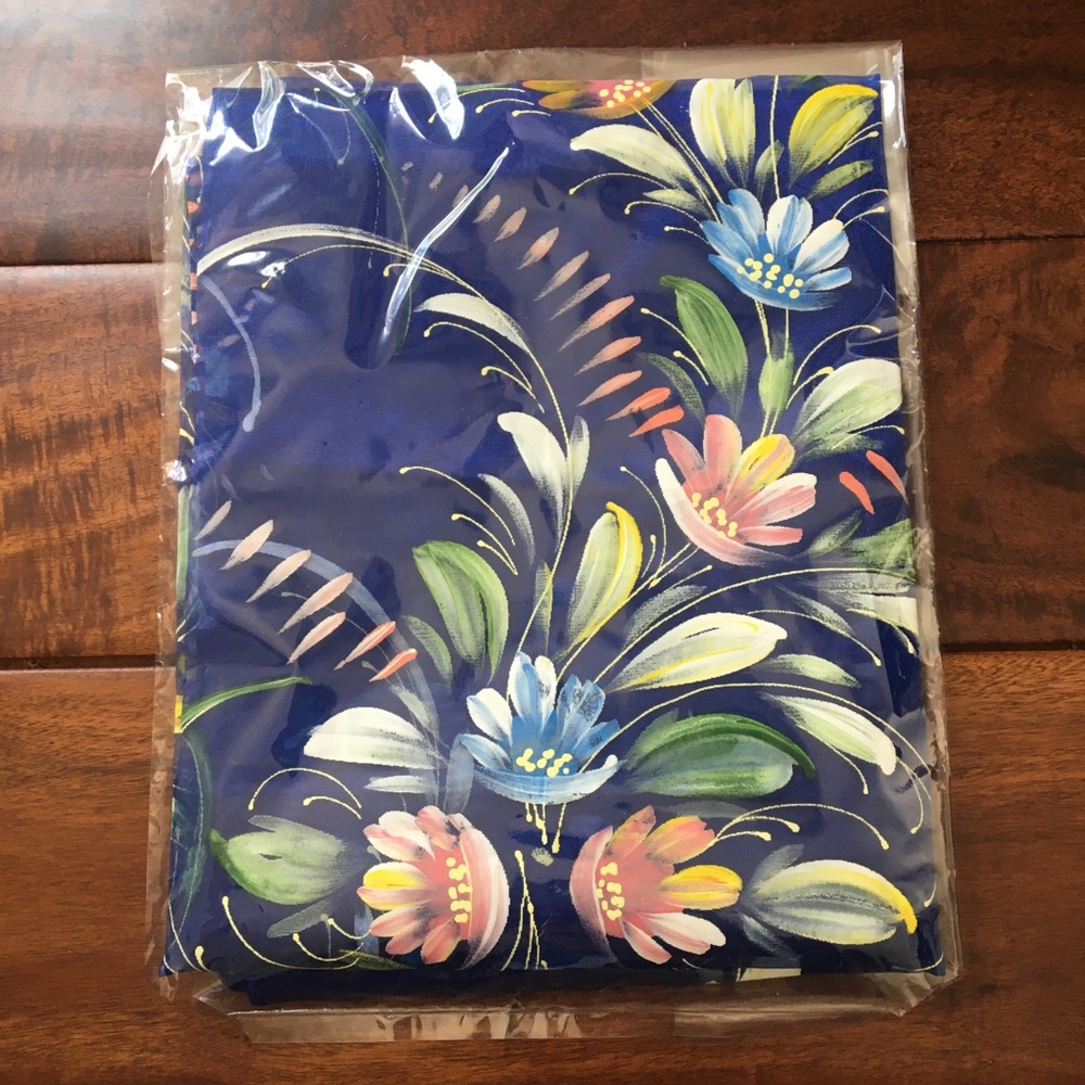 Blue Hand painted Shawl